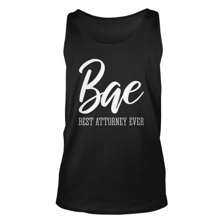 Womens Bae Best Attorney Ever Funny Lawyer Unisex Tank Top