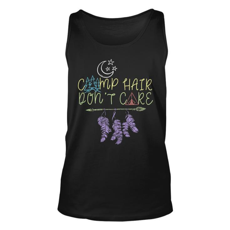 Womens Camp Hair Dont Care Camping Camper Awesome Gift T Shirt Unisex Tank Top