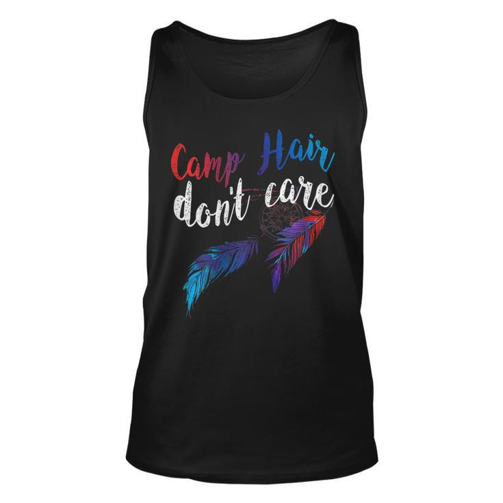 Womens Camp Hair Dont Care Tshirt Humorous Funny T Shirt Unisex Tank Top