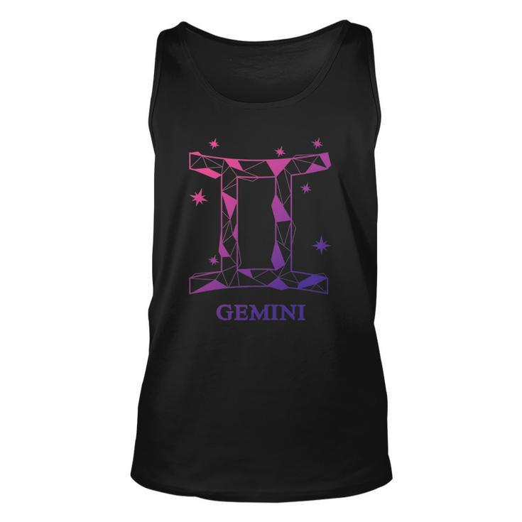 Womens Gemini Zodiac Sign Gift Unisex Tank Top