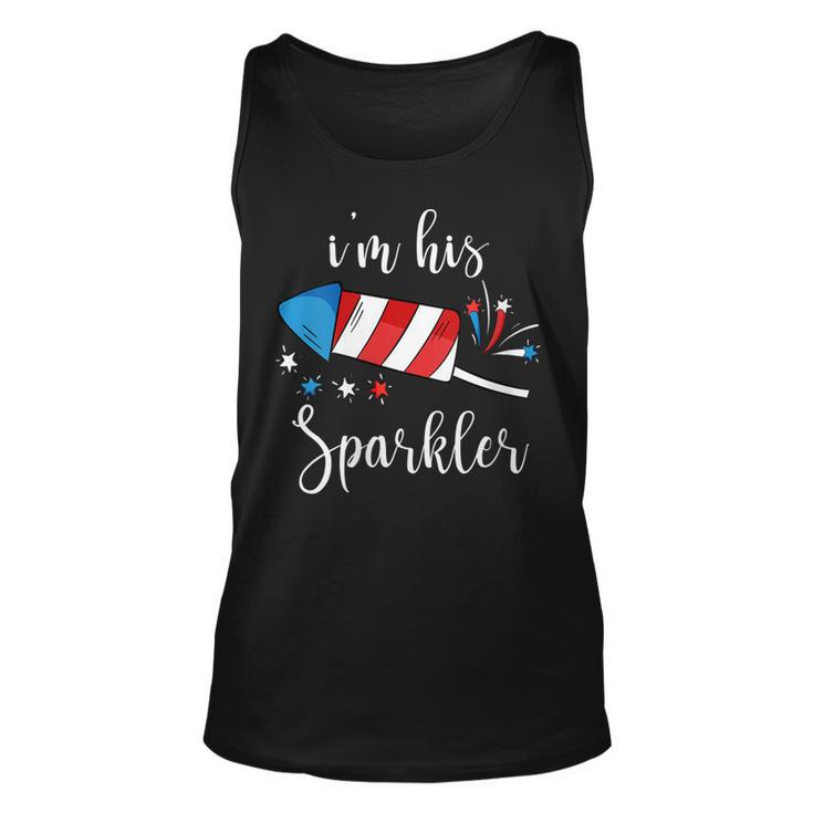 Womens Im His Sparkler  Funny 4Th Of July  For Women  Unisex Tank Top