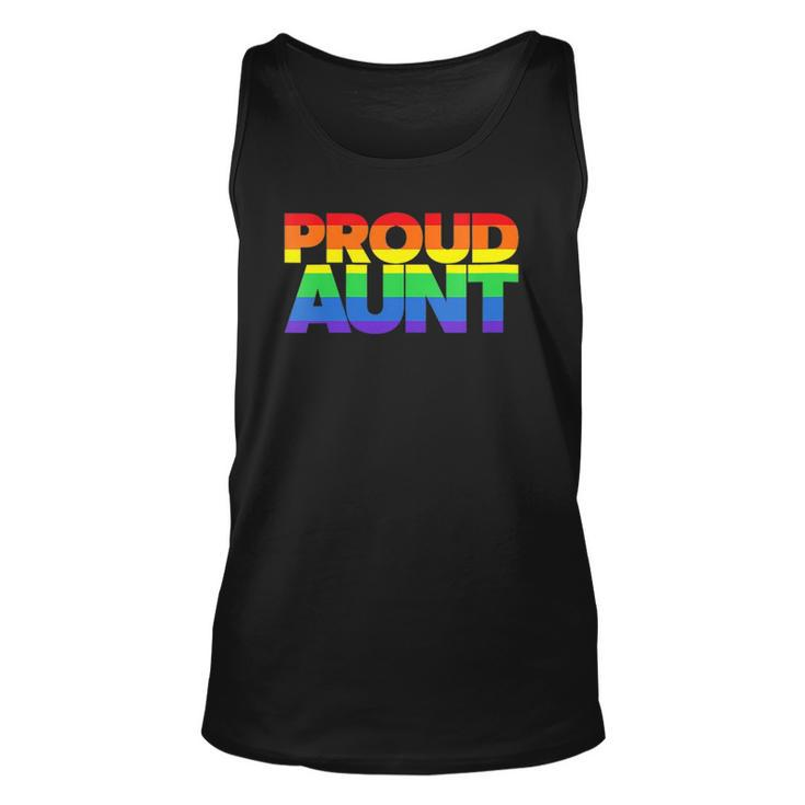Womens Lgbtq Family Aunt Gay Pride Ally Lgbt Proud Aunt Unisex Tank Top