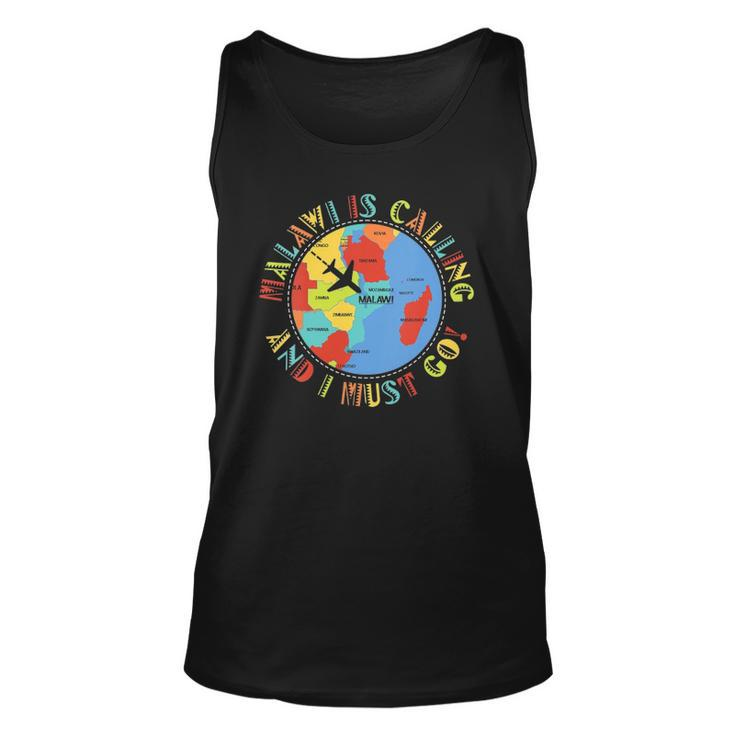 Womens Malawi Is Calling And I Must Go Unisex Tank Top