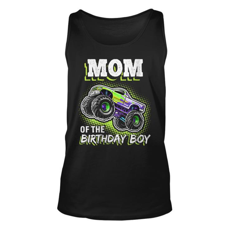 Womens Mom Of The Birthday Boy Monster Truck Birthday Novelty Gift  Unisex Tank Top