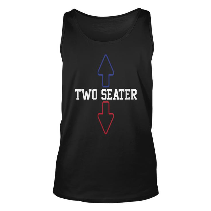 Womens Two Seater 4Th Of July American Flag For Boys Men Dad Joke  Unisex Tank Top