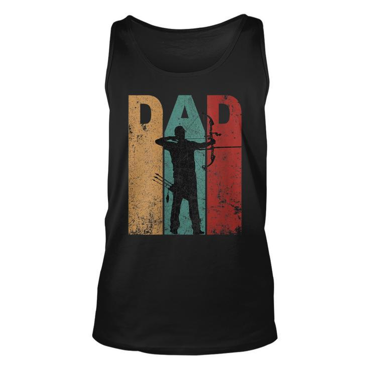 Womens Vintage Archery Dad Fathers Day Archer Daddy 4Th Of July  Unisex Tank Top