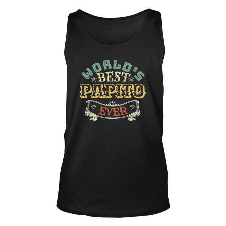 Worlds Best Papito Ever Awesome Papito Unisex Tank Top