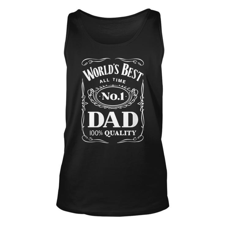 World´S Best No 1 Dad – Daddy – Father - Gift  Unisex Tank Top