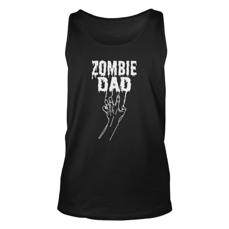Zombie Dad Halloween Father Costume Adults Unisex Tank Top