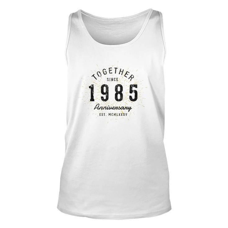 37Th Anniversary Together Since 1985 Gift Unisex Tank Top