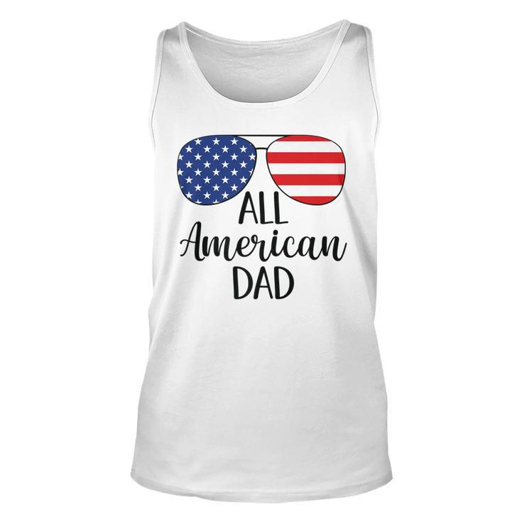 All American Dad Father 4Th Of July Usa Flag Sunglasses   Unisex Tank Top