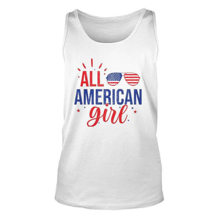 All American Girl 4Th Of July Girls Kids Sunglasses Family Unisex Tank Top