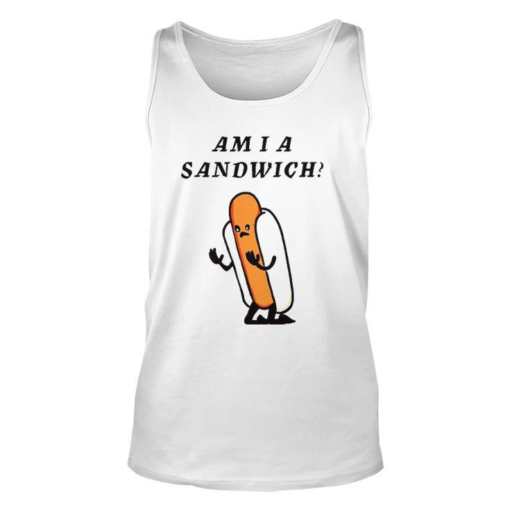 Am I A Sandwich Hot Dog Unisex Tank Top