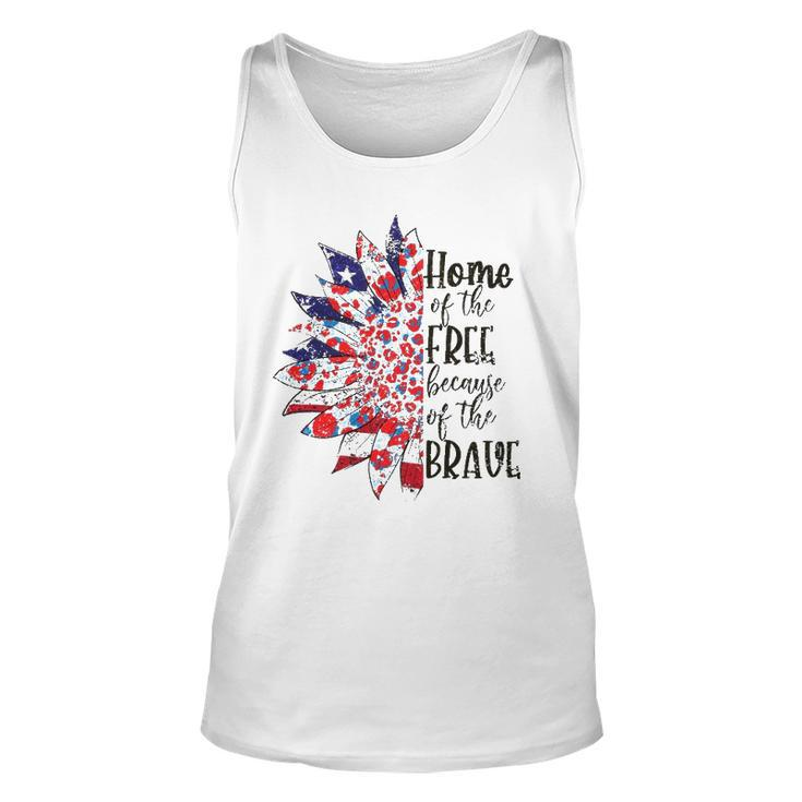 America The Home Of Free Because Of The Brave Plus Size Unisex Tank Top