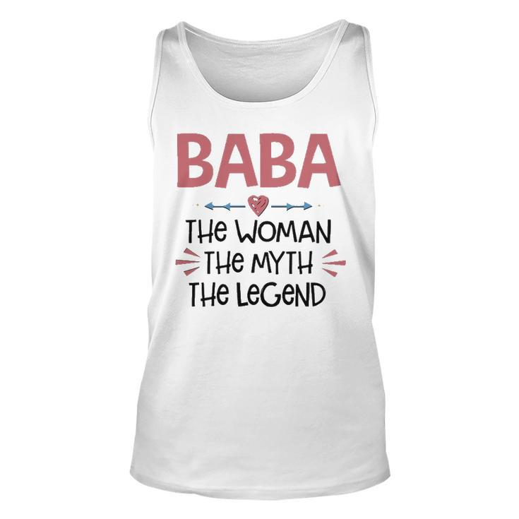 Baba Grandma Gift   Baba The Woman The Myth The Legend Unisex Tank Top