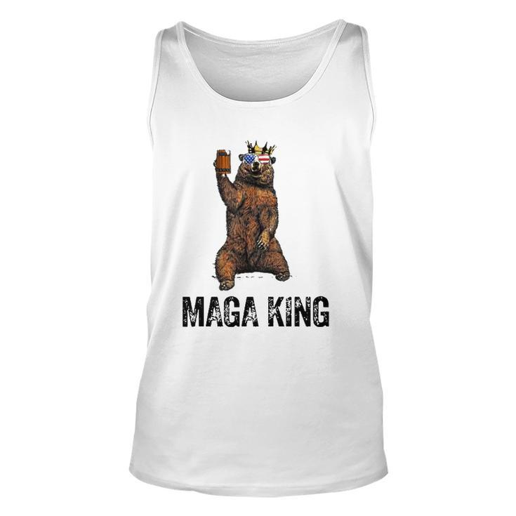Bear Crown Maga King The Great Maga King Pro Trump Unisex Tank Top