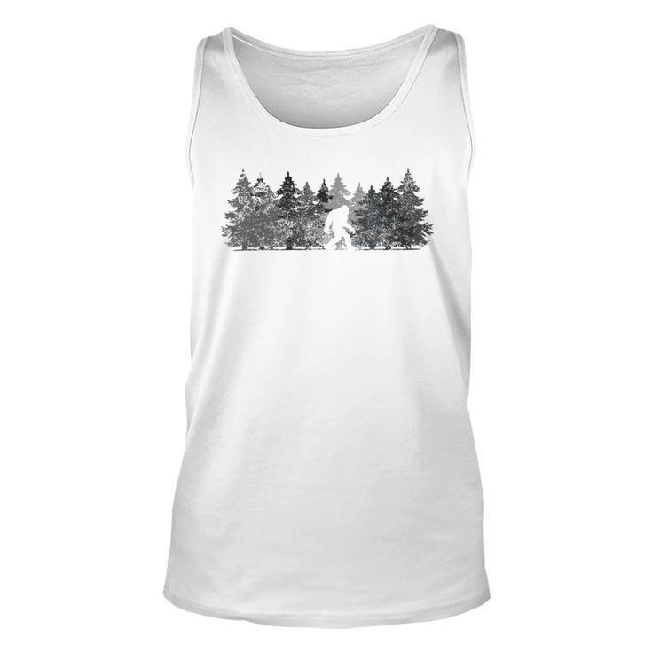 Bigfoot In The Forest Unisex Tank Top