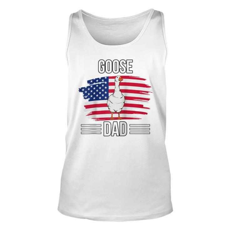 Bird Us Flag 4Th Of July Fathers Day Goose Dad  Unisex Tank Top