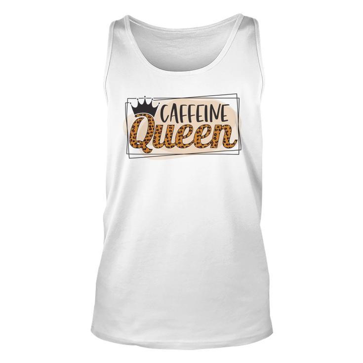 Caffeine Queen Graphic Shirt Design  Unisex Tank Top