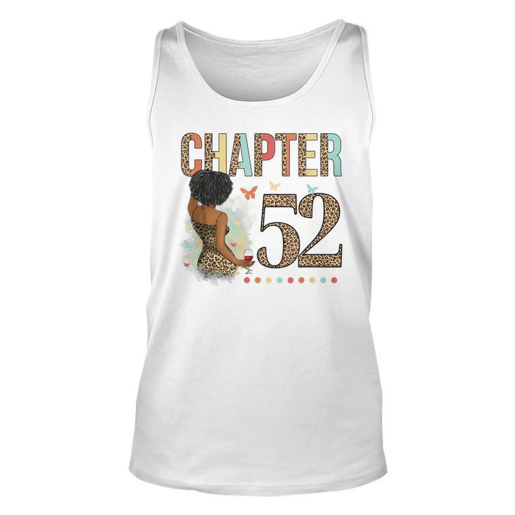 Chapter 52 Years Old 52Nd Birthday Leopard Afro Black Womens  Unisex Tank Top