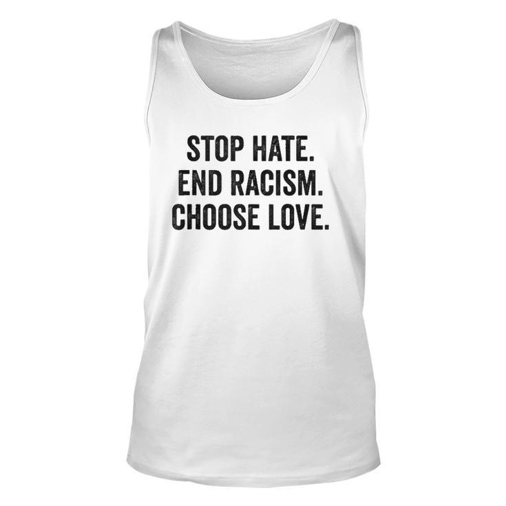 Choose Love Buffalo - Stop Hate End Racism Choose Love  Unisex Tank Top