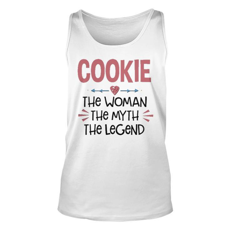 Cookie Grandma Gift   Cookie The Woman The Myth The Legend Unisex Tank Top