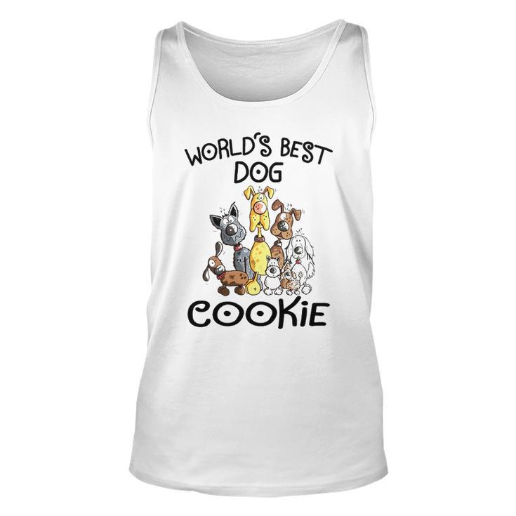 Cookie Grandma Gift   Worlds Best Dog Cookie Unisex Tank Top