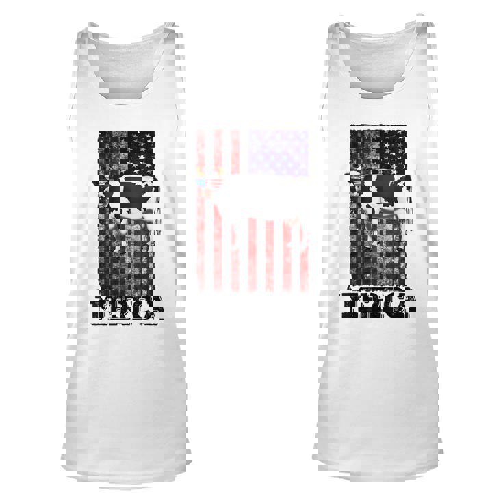 Cow Merica 4Th Of July Patriotic American  Unisex Tank Top