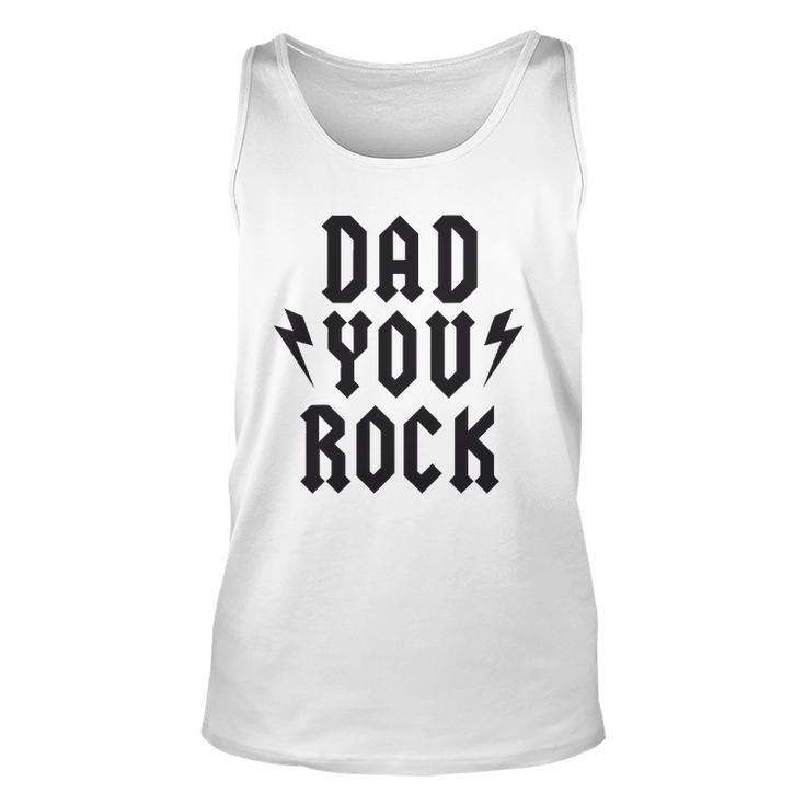 Dad You Rock Rock Heavy Metal Tee Unisex Tank Top