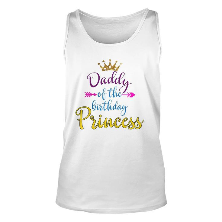 Daddy Of The Birthday Princess Matching Raglan Baseball Tee Tank Top
