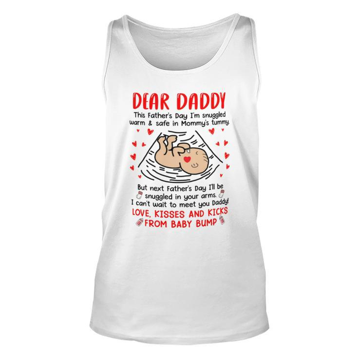 Dear Daddy I Cant Wait To Meet You Fathers Day Mug Unisex Tank Top