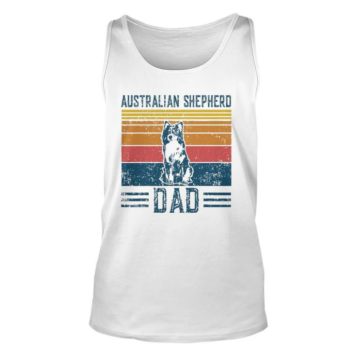Dog Aussie Dad Vintage Australian Shepherd Dad Unisex Tank Top