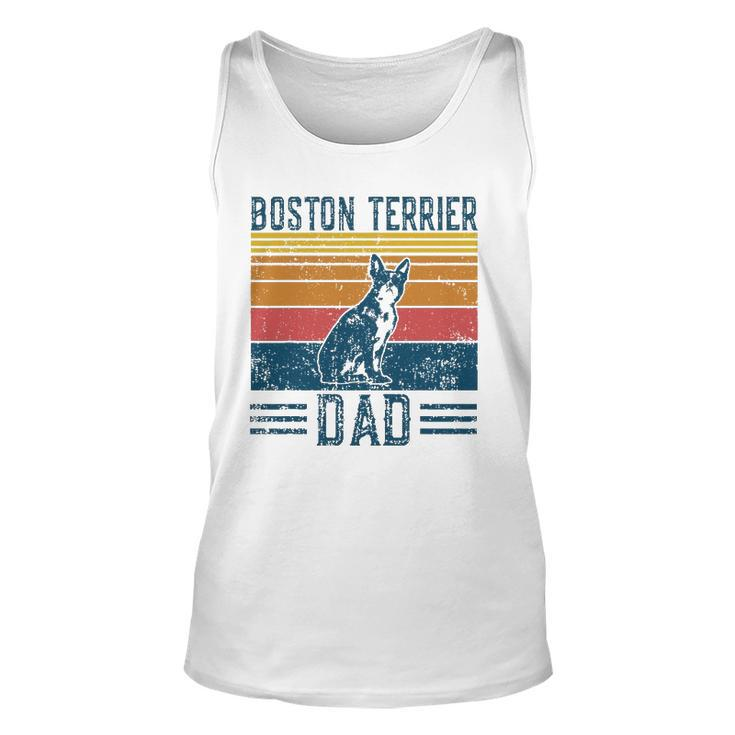Dog Dad - Vintage Boston Terrier Dad Unisex Tank Top