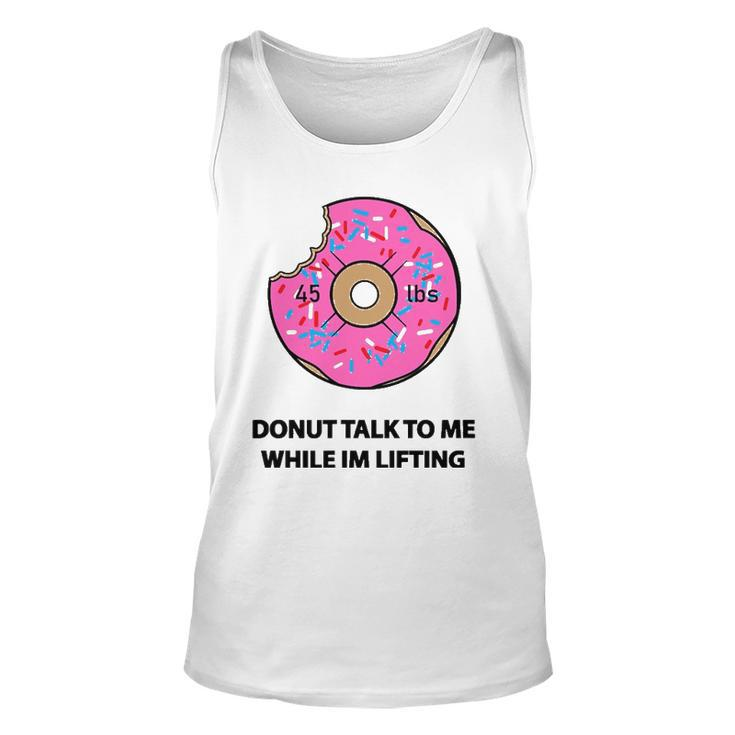 Donut Gym  For Weightlifters & Bodybuilders Unisex Tank Top