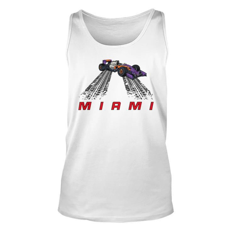 F 1 Miami Gp Aqua Unisex Tank Top