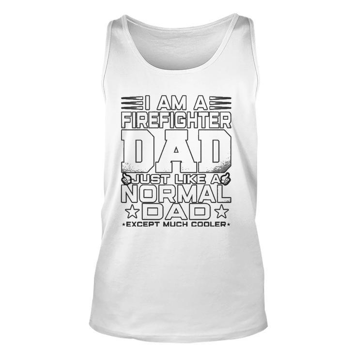 Mens Firefighter Dad Firefighter Fathers Day Tank Top