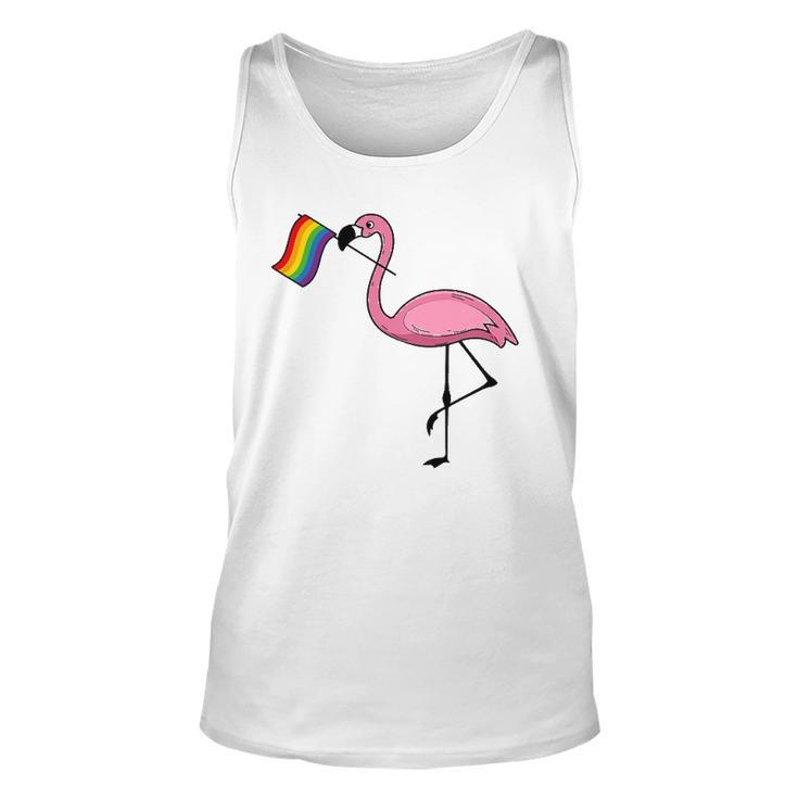 Flamingo Lgbt Flag  Cool Gay Rights Supporters Gift Unisex Tank Top