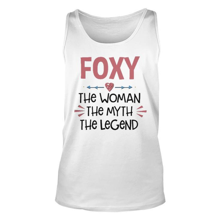 Foxy Grandma Gift   Foxy The Woman The Myth The Legend Unisex Tank Top