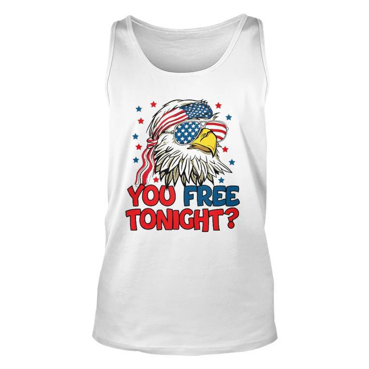 You Free Tonight Bald Eagle Mullet American Flag 4Th Of July V2 Tank Top