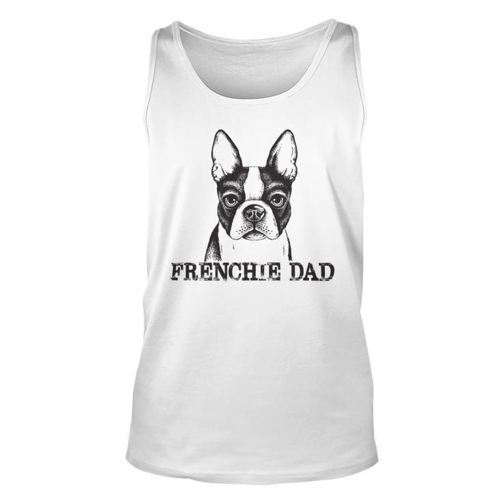 Frenchie Dad French Bulldog Dog Lover  Funny Men  605 Trending Shirt Unisex Tank Top