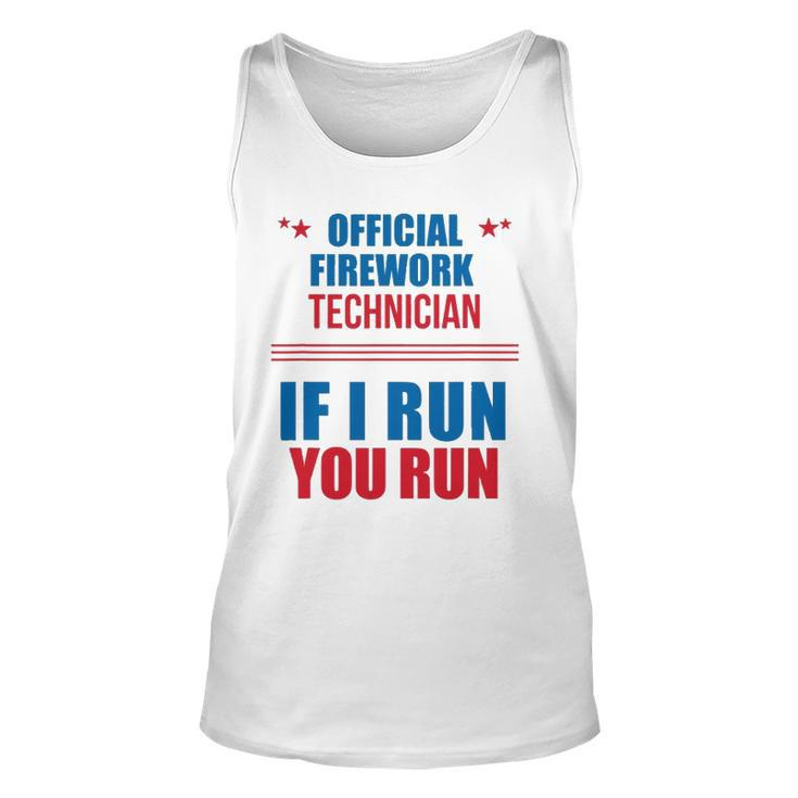 Funny 4Th Of July S Official Firework Technician Unisex Tank Top