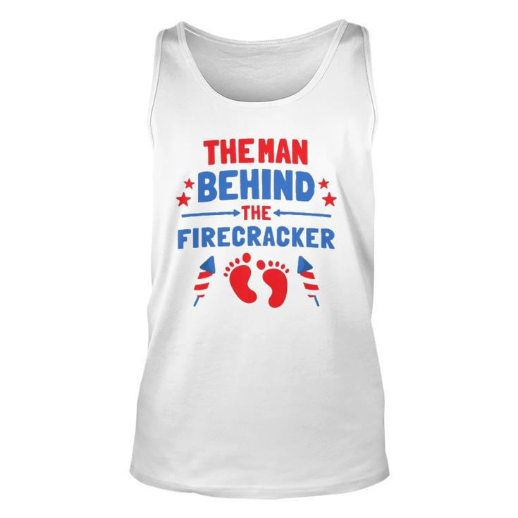 Funny 4Th Of July The Man Behind The Firecracker  Daddy Unisex Tank Top