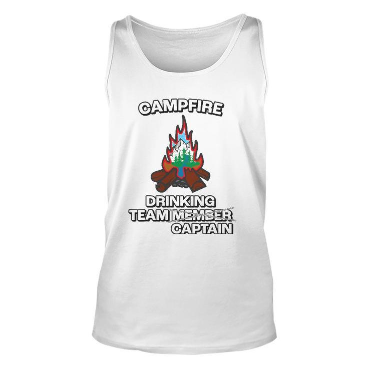 Funny Campfire Team Captain - Great Camping Unisex Tank Top