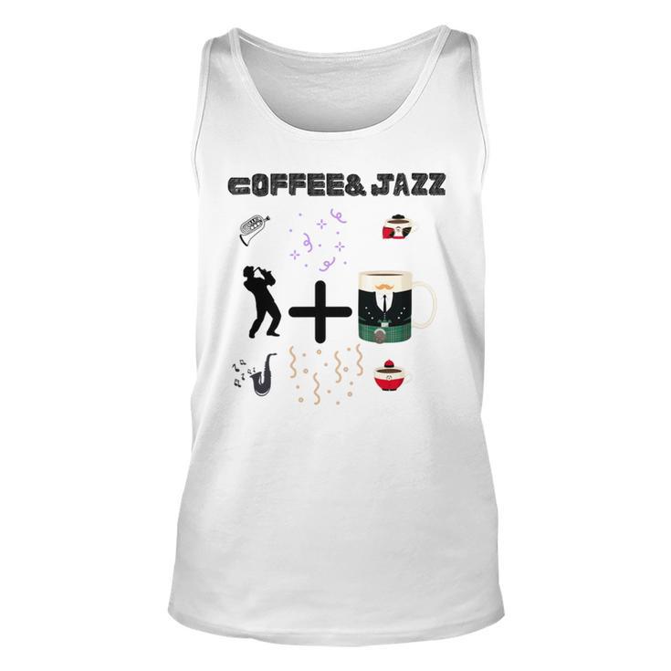 Funny Coolgiftcute Coffee Jazz Jazzmusiccoffeejazz Loverjazz Musicnashvillevintageguitar Unisex Tank Top