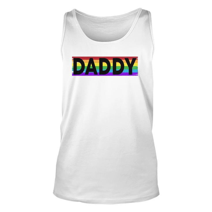 Funny Pride Daddy Proud Gay Lesbian Lgbt Gift Fathers Day  Unisex Tank Top