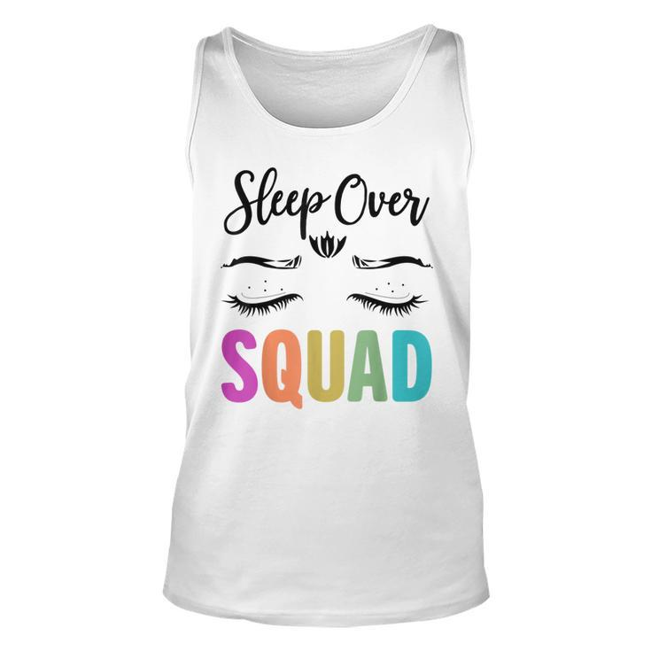 Funny Sleepover Squad Pajama Great For Slumber Party  V2 Unisex Tank Top