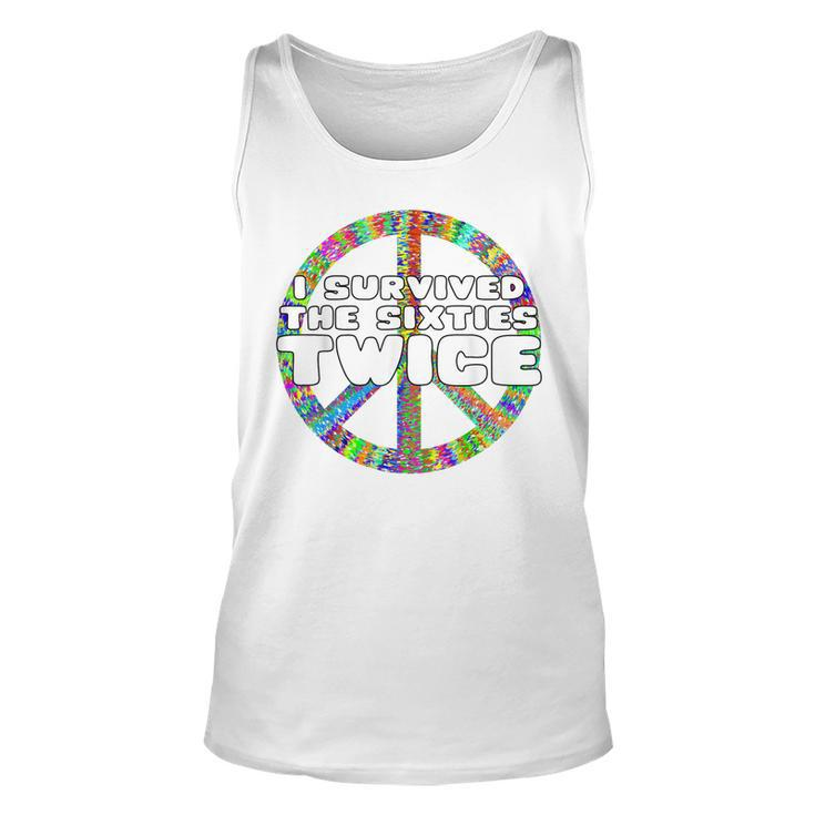 Funny Vintage I Survived The Sixties Twice Birthday  V7 Unisex Tank Top