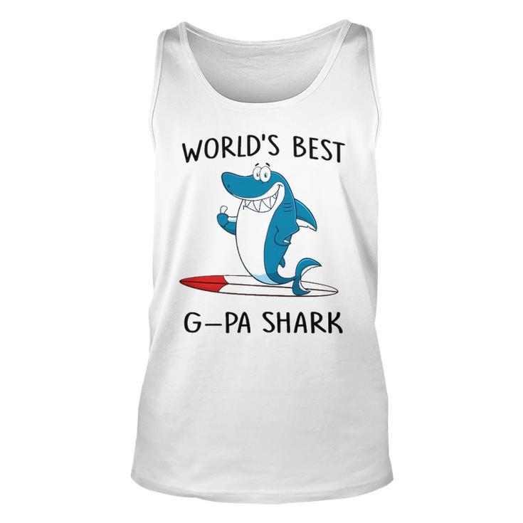 G Pa Grandpa Gift Worlds Best G Pa Shark Unisex Tank Top