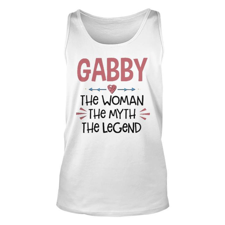 Gabby Grandma Gift   Gabby The Woman The Myth The Legend Unisex Tank Top