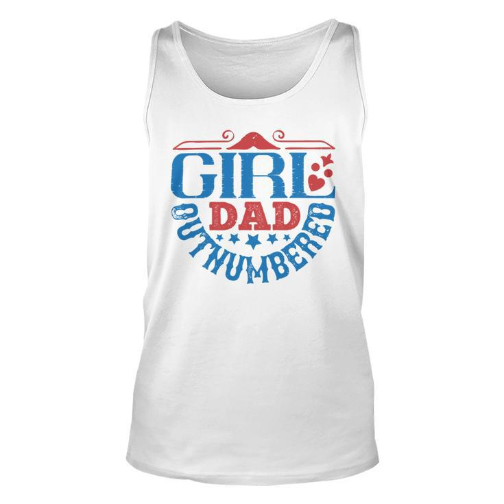 Girl Dad Outnumbered Unisex Tank Top